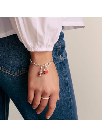 Thomas Sabo Charm-Anhänger Snoopy & Woodstock Hundehütte Peanuts in silber, gold, bunt