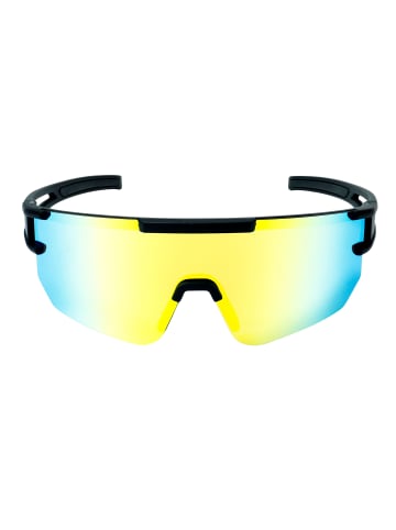 YEAZ SUNSPARK Sport-Sonnenbrille Black/Golden Green in gelb