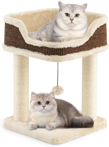 COSTWAY Kratzbaum Klein in Beige