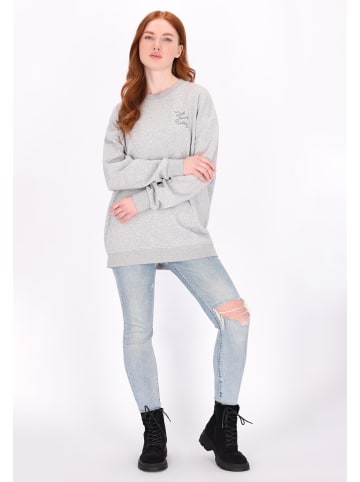 DreiMaster Damen Sweatshirt in Grau Melange