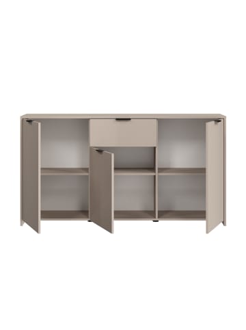 Feldmann-Wohnen Sideboard Cadiz Kaschmir / schwarz 166 / 49 / 86cm
