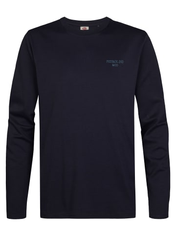 Petrol Industries Langarmshirt aus Baumwolle miller in Blau