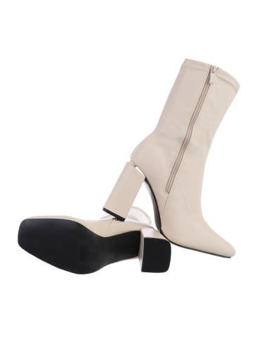 Ital-Design Stiefelette in Beige