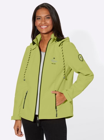 WITT WEIDEN Softshelljacke in kiwi-weiß-meliert