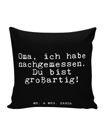 Mr. & Mrs. Panda Kuschelkissen Oma, ich habe nachgemessen.... mi... in Schwarz