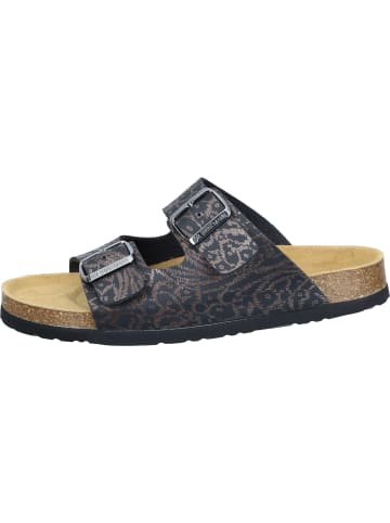 Dr. BRINKMANN Klassische Pantoletten in schwarz/leo