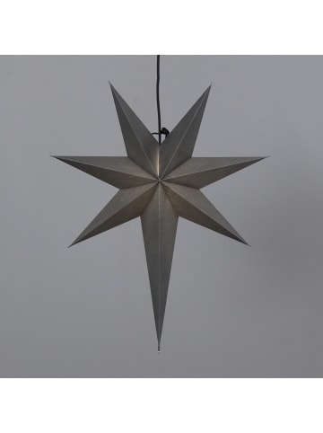 STAR Trading Hängeleuchte Stern Ozen, asymmetrisch, grau, 55x65cm in Silber