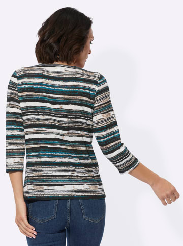 WITT WEIDEN Rundhals-Shirt in jade-beige-bedruckt