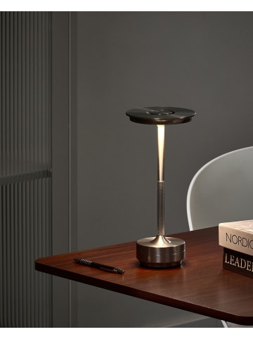 Beliani 2-tlg Tischlampe für den Außenbereich MAGO in Silber