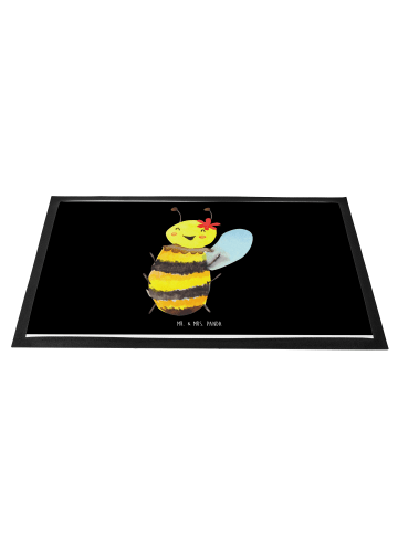 Mr. & Mrs. Panda Schmutzmatte Biene Happy ohne Spruch in Schwarz