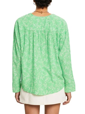 ESPRIT Langarmbluse in citrus green