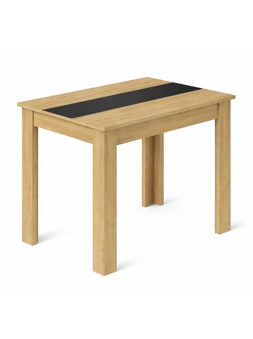 VCM Esstisch Küchentisch B. 80 x T. 50 cm Disalo in Honig-Eiche / Anthrazit