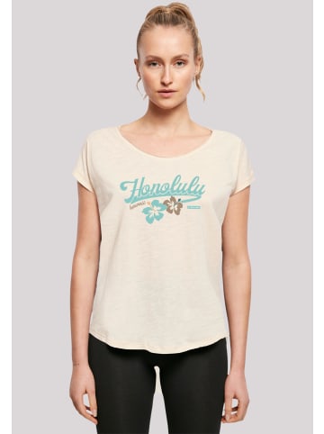 F4NT4STIC Long Cut T-Shirt Honolulu in Whitesand