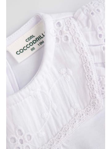 Coccodrillo Langarm-Body in weiß
