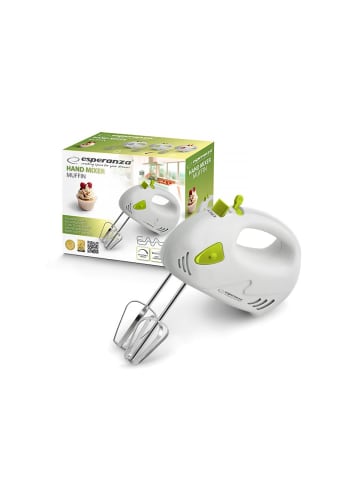 Esperanza Muffin Green Handmixer mit Edelstahl Rührbesen