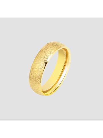 Adeliás Herren Ring aus Edelstahl in gold