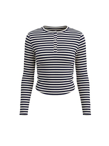 myMo Women Longsleeve in Beige Navy