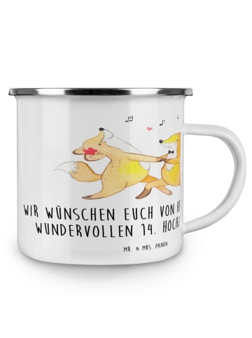 Mr. & Mrs. Panda Becher 14. Hochzeitstag Elfenbeinhochzeit mit S... in Transparent