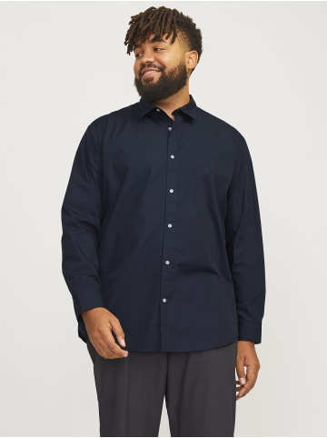 JACK & JONES PLUS Freizeithemd in Navy Blazer