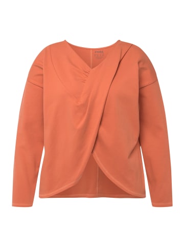 Ulla Popken Langarmshirt in orangerot