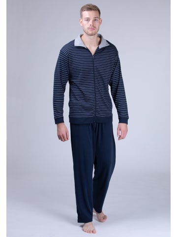 maluuna Herren Hausanzug Freizeitanzug in blau