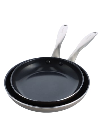 GREENPAN Pfannen-Set Padova Reserve (CC005452-001) 20 + 28cm Set in schwarz