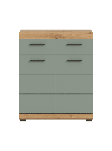 CALICOSY Badezimmerschrank GIO in Grün - (W)74 x (H)88 x (L)31 cm