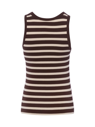 IPURI Tanktop in schoko beige - 0001