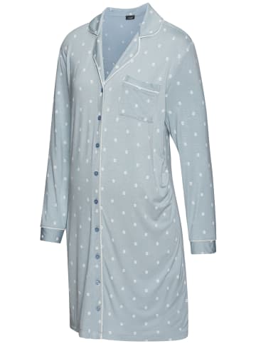 VIVANCE DREAMS Umstandsnachthemd in hellblau-gemustert