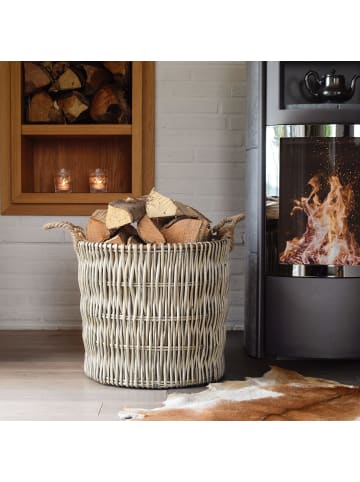 UNUS Weidekorb mit Seilgriffen in Braun