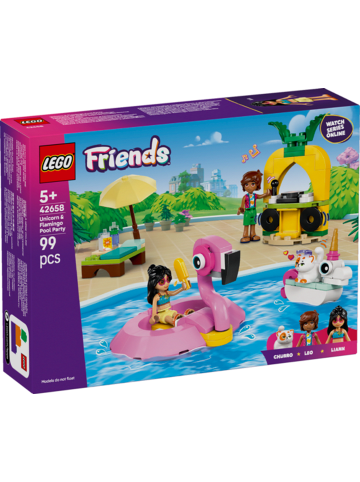 LEGO Friends Poolparty mit Einhorn und Flamingo in Mehrfarbig ab 5 Jahre
