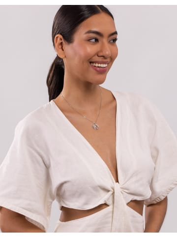 PURELEI Kette World Map 45 cm in Silver