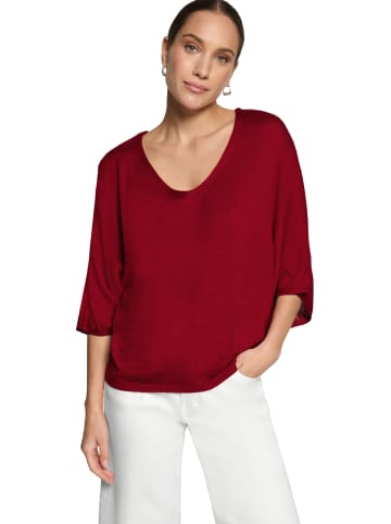 Zero  Feinstrickpullover kurzarm in Candy Red