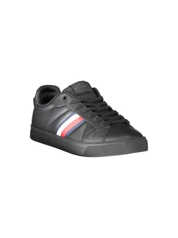 Tommy Hilfiger Schwarze Leder-Sneaker