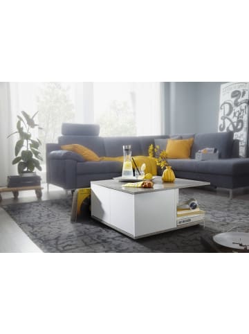 FineBuy Couchtisch in Grau / Spanplatte / 70x70x36