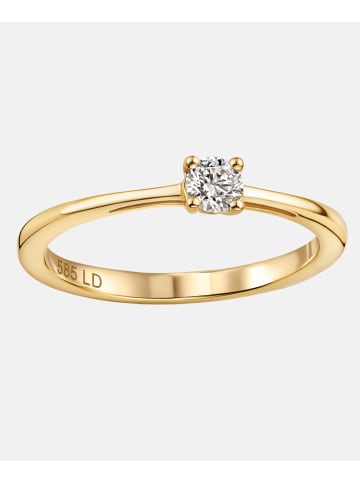 Diamant L'éternel Ring aus 585 Gelbgold mit 0.15 Karat Diamant