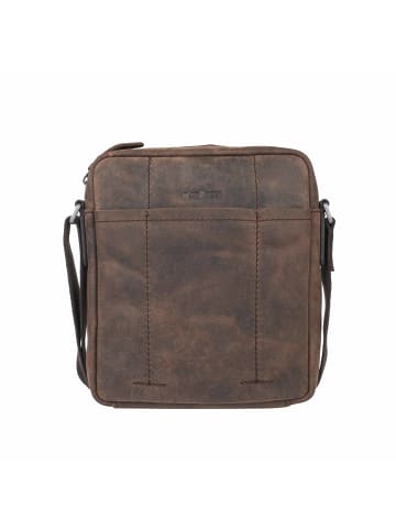 Strellson Schultertasche 'West Ham  in Dunkelbraun 19,5 x 23 x 6 cm'