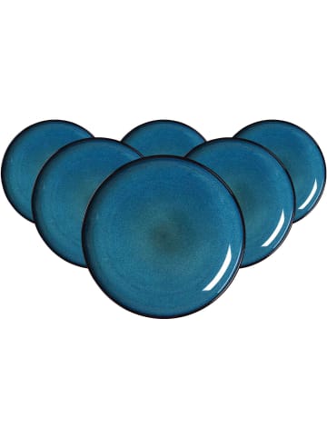 Ritzenhoff & Breker 6er Set Speiseteller Bali ø 27,5 cm blau in blau