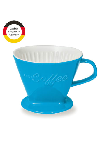 Creano Porzellan Kaffee-Filter in Azurblau