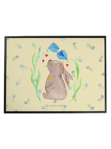 Mr. & Mrs. Panda Bastelunterlage Hase Blume ohne Spruch in Blumig