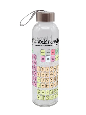 Geda Labels Trinkflasche Periodensystem in Gelb - 500ml