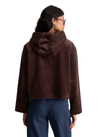Marc O'Polo DENIM Kapuzen-Cordbluse relaxed in Espresso Brown