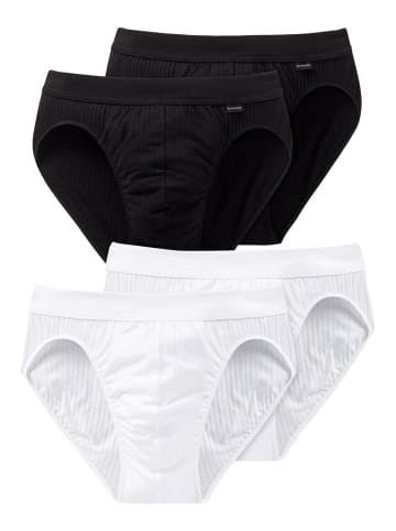 Schiesser Rioslip Authentic in schwarz-weiss