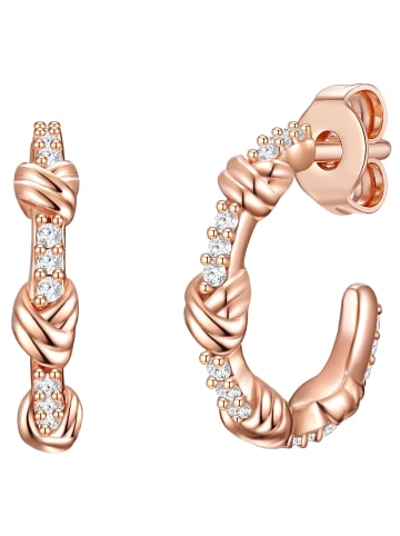 Glanzstücke München Creolen Sterling Silber roségold Zirkonia weiß in roségold
