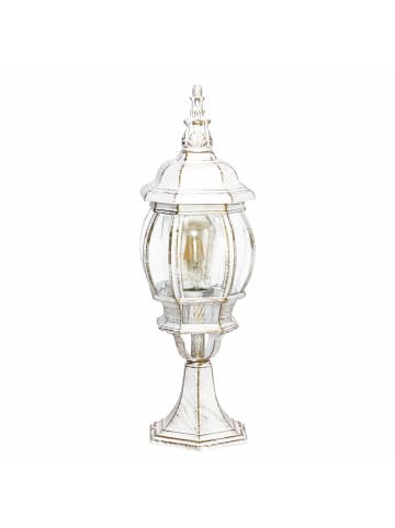 Licht-Erlebnisse Wegeleuchte Ø 15.5 x (H)50.5 cm in Weiß Gold