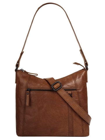 SPIKES & SPARROW Umhängetasche SHOULDER BAG in cognac