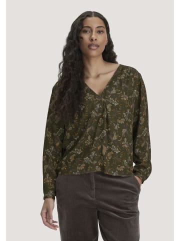 Hessnatur Hessnatur Bluse Relaxed aus LENZING™ ECOVERO™ Satin in vintage oliv