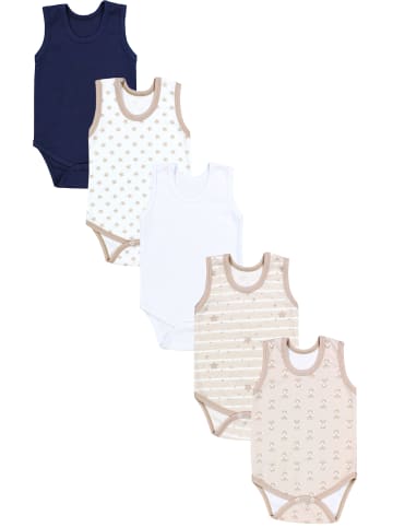 TupTam Baby Jungen Achselbody 5er Pack in beige