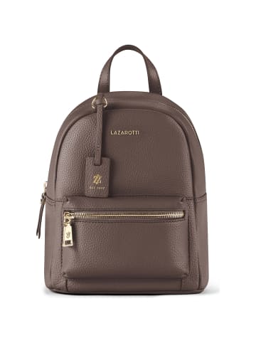 Lazarotti Bologna Leather City Rucksack Leder 27 cm in taupe 2