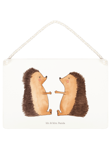Mr. & Mrs. Panda Deko Schild Igel Liebe ohne Spruch in Transparent